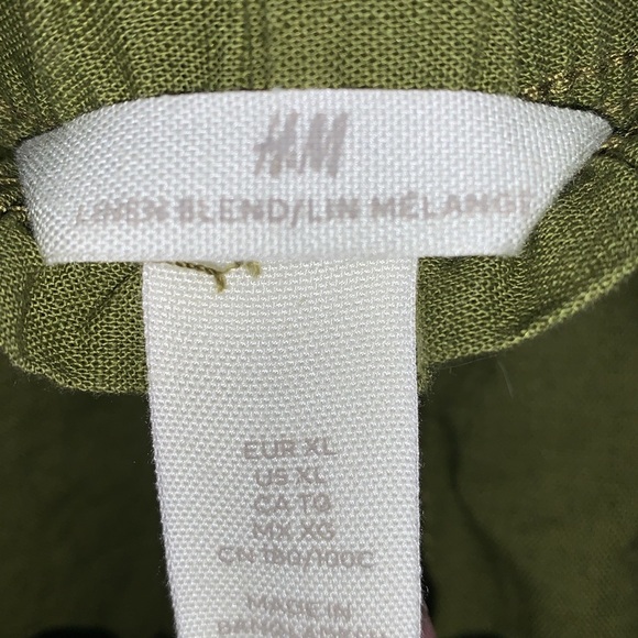 Army green linen shorts size XL - Picture 3 of 3